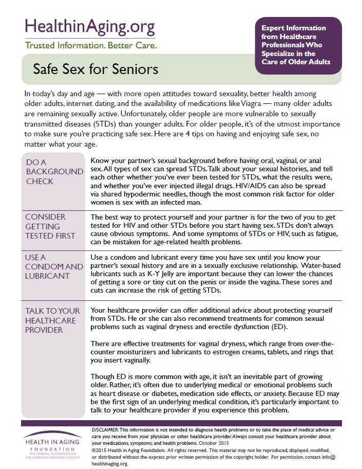 Safe Sex North Orange County Senior Collaborative